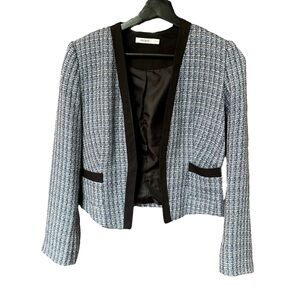 Ricki's Blazer/Jacket/Coat Open Front Weave Stitching Cropped-ish Size Small
